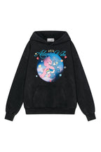 Distressed Teddy Puff Hoodie