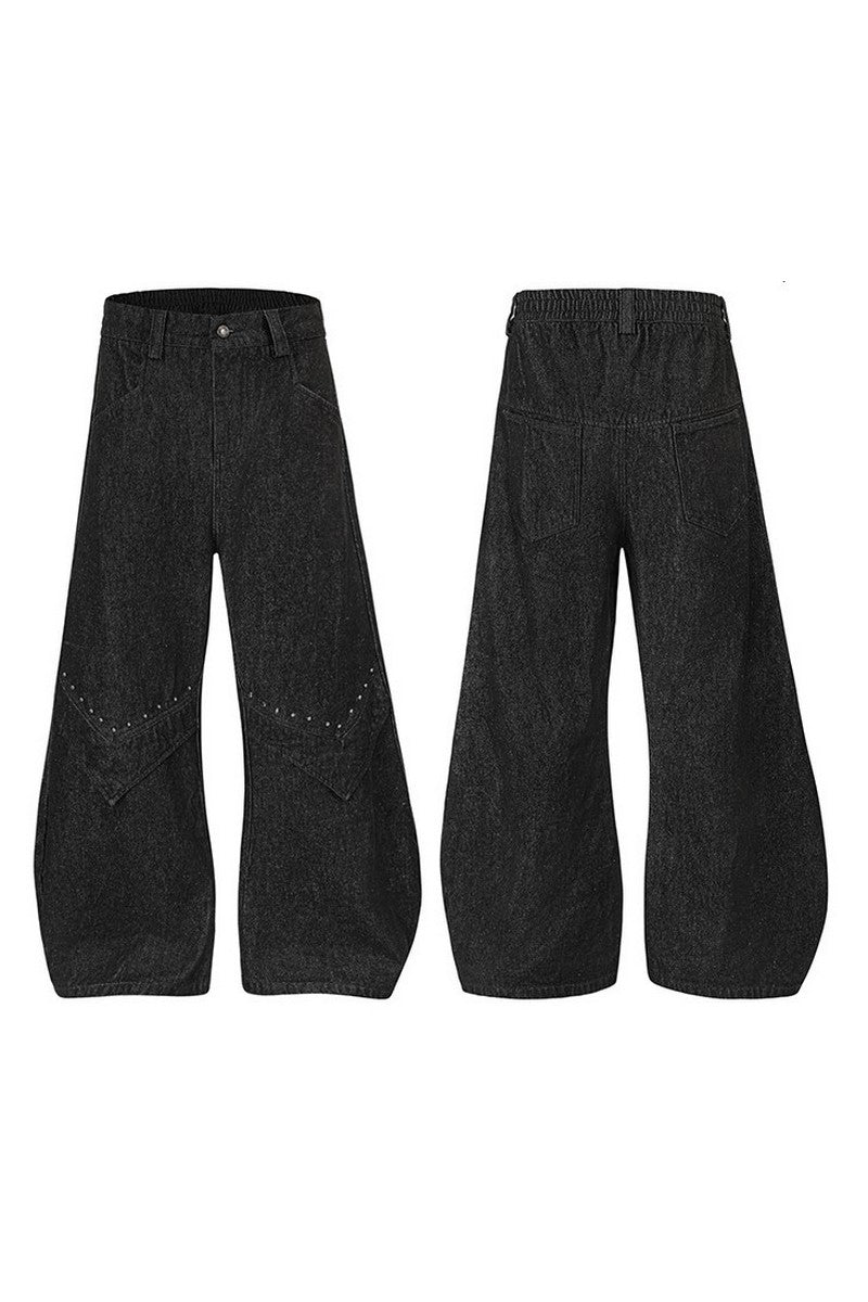 Distressed Blade Baggy Jeans