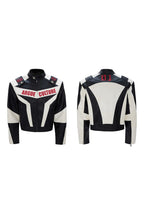 Colorblock Armor Biker Jacket