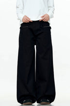 Adjustable Straight-Leg Cargo Pants