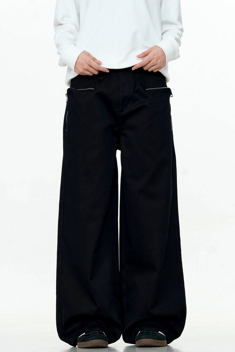 Adjustable Straight-Leg Cargo Pants