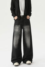 Washed Vintage Straight Leg Jeans