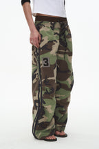 Camo Double Waist Pants