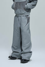 Fur Patchwork Sweatpants