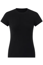 Lyocell Blend Fitted Short Sleeve Tee