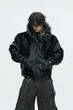Croc Hooded Puffer Jacket