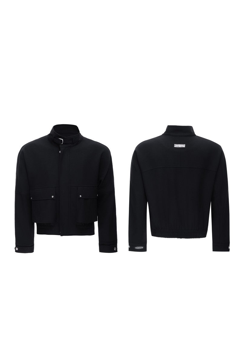 Deconstructed Utility Cropped Jacket