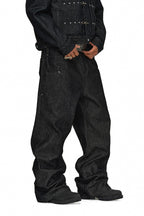 Studded Black Straight Jeans