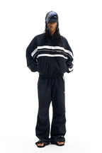 Colorblock Washed Windbreaker Jacket