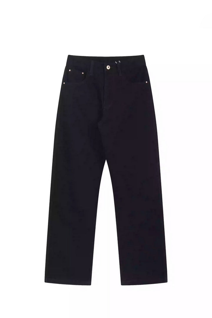 Textured Cleanfit Straight Leg Jeans