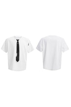 Tie Detail Padded Shoulder T-Shirt