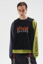 Layered Rhinestone Graphic Tee