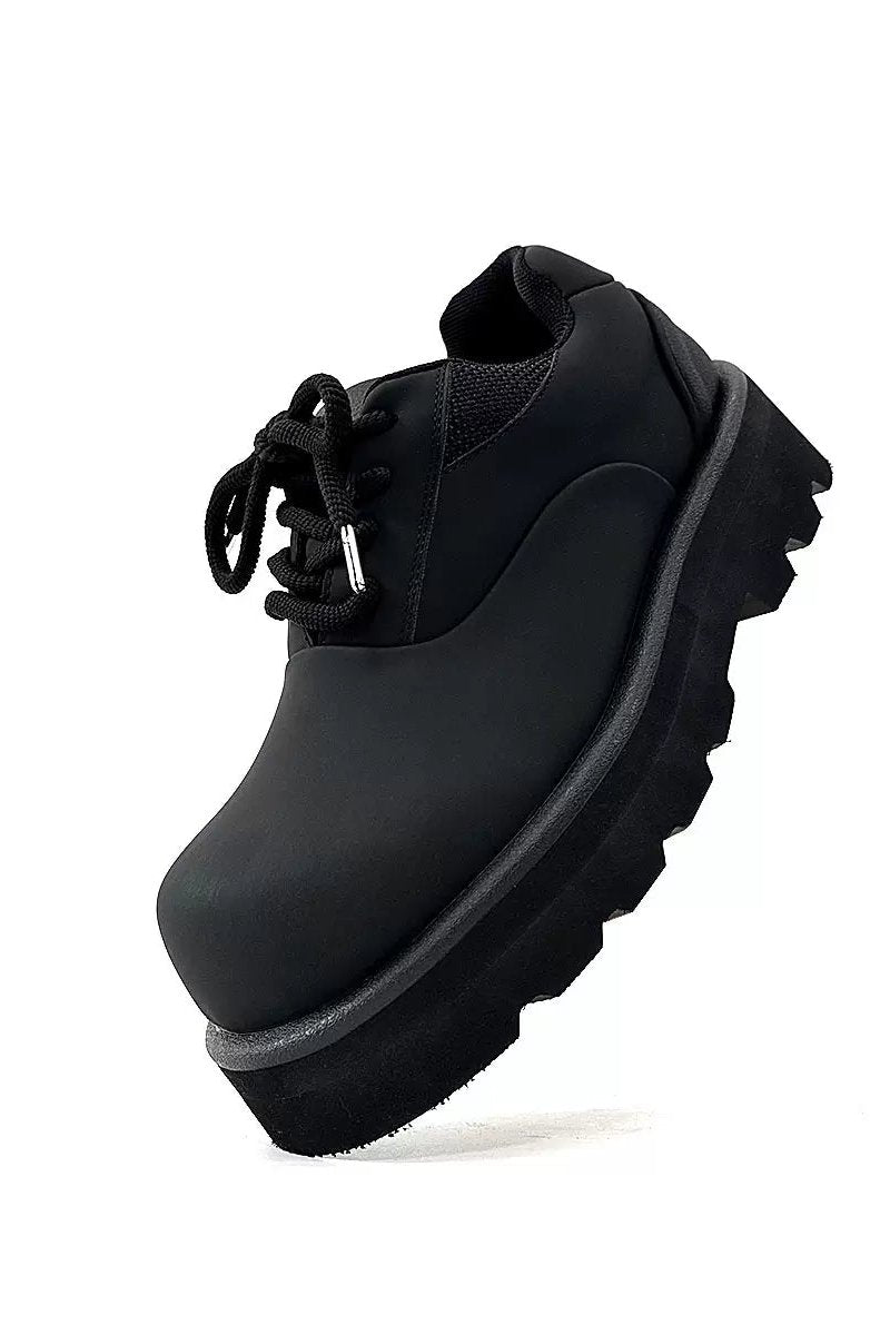 【COPPING ZONE】Contrast Laces Platform Derby Shoes 関送込 Contrast Laces Platform Derby Shoes – Copping Zone