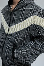 Reversible Houndstooth Pearl Jacket