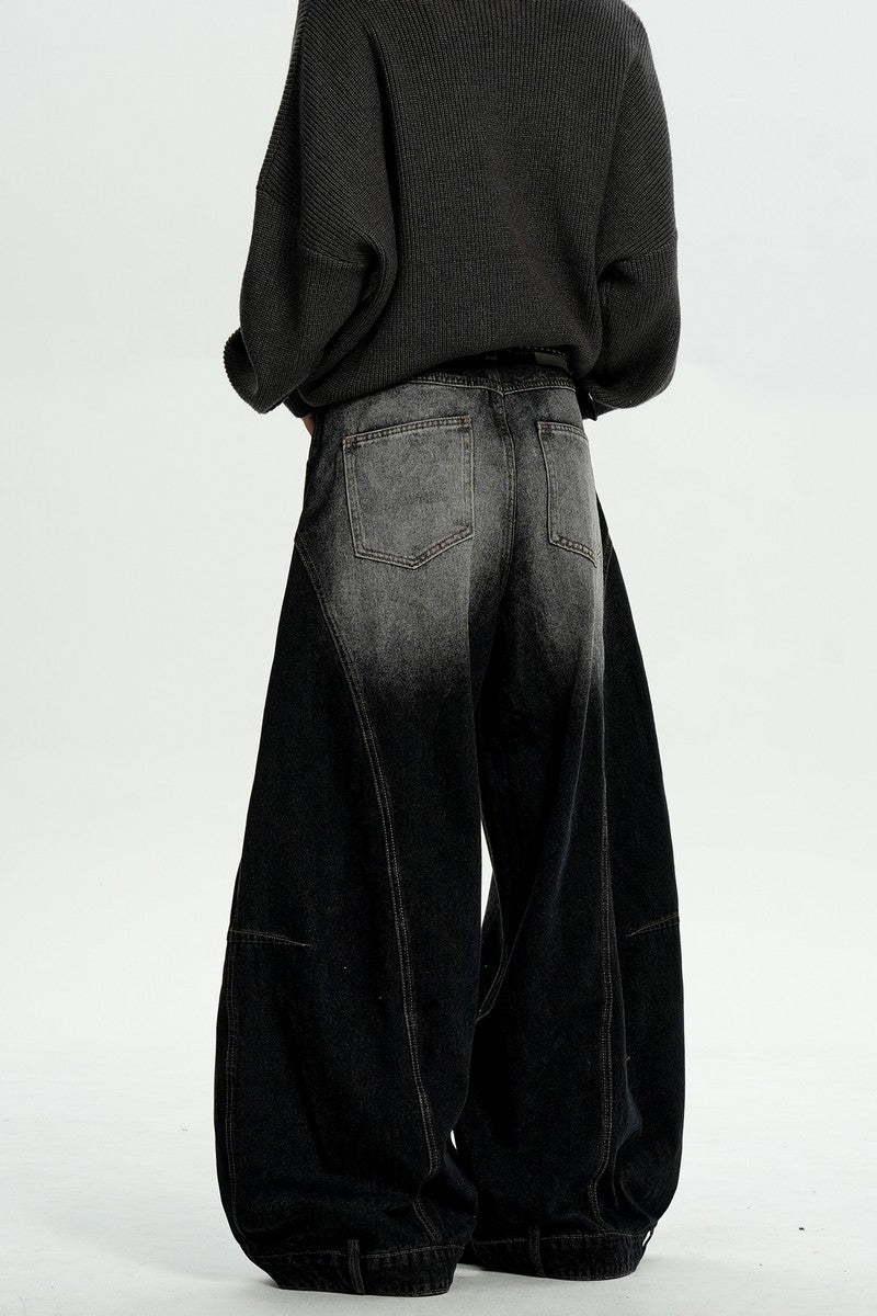 Faded Gray Washed Jeans