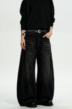 Black Whiskered Blade Jeans