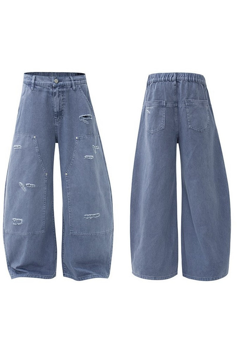 Distressed Scythe Baggy Jeans