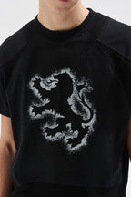 Spray Print Graphic Short Sleeve Tee