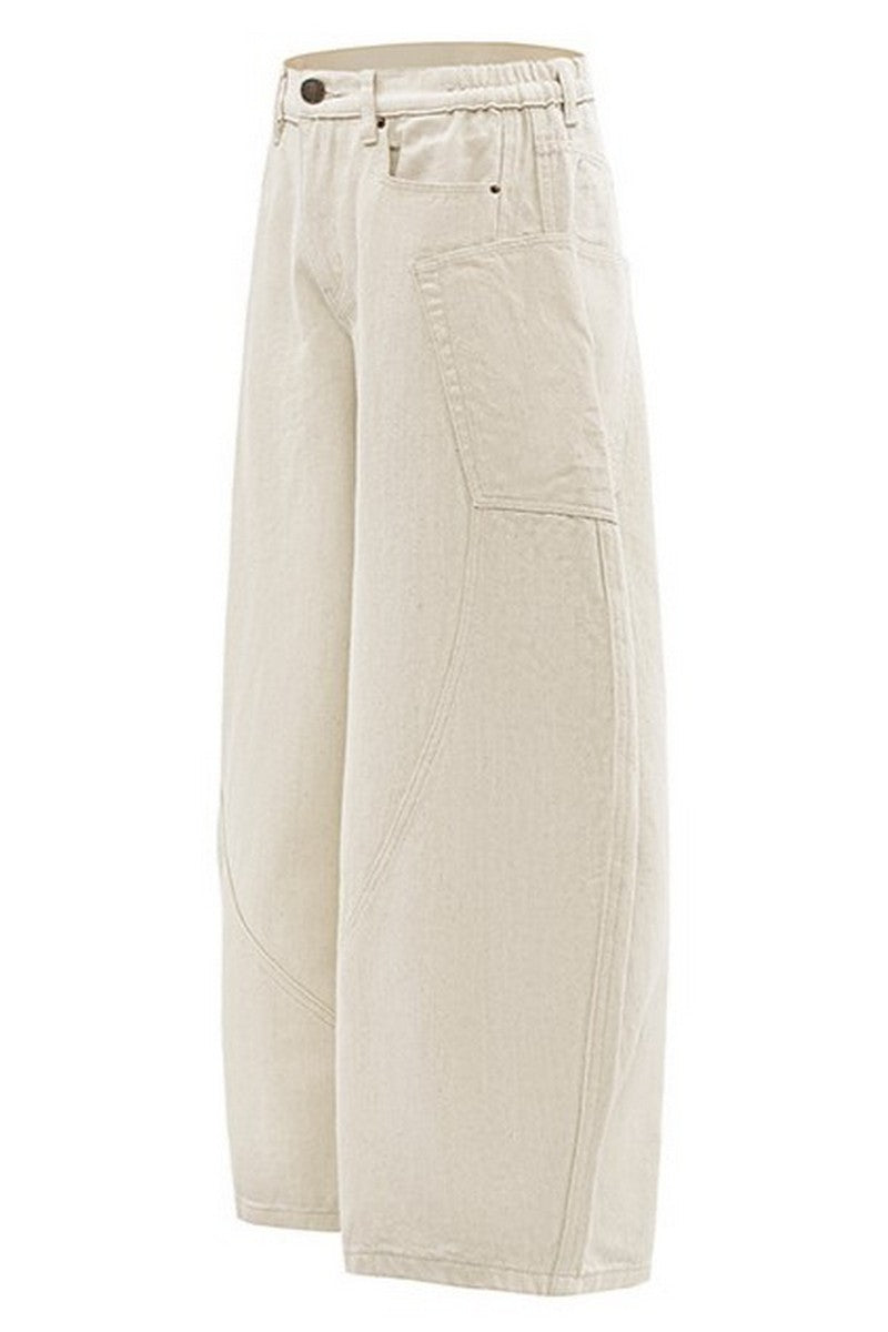 Deconstructed Scythe Wide Jeans