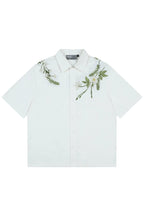 Floral Embroidery Cuban Shirt