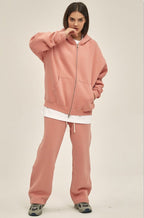 Fleece Zip Up Hoodie