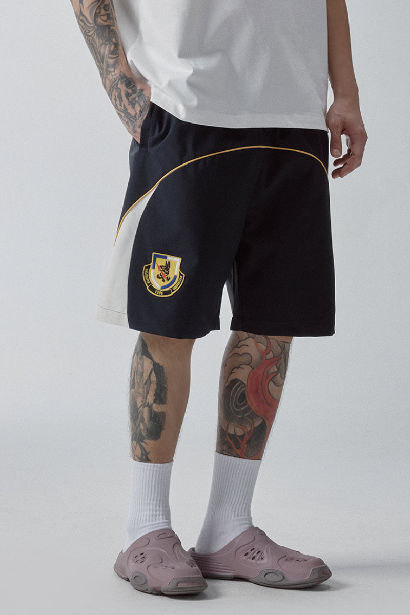 Patchwork Badge Beach Shorts