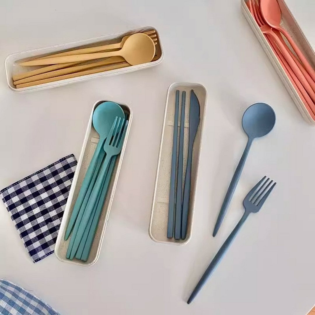 Portable Tableware Set With Chopsticks