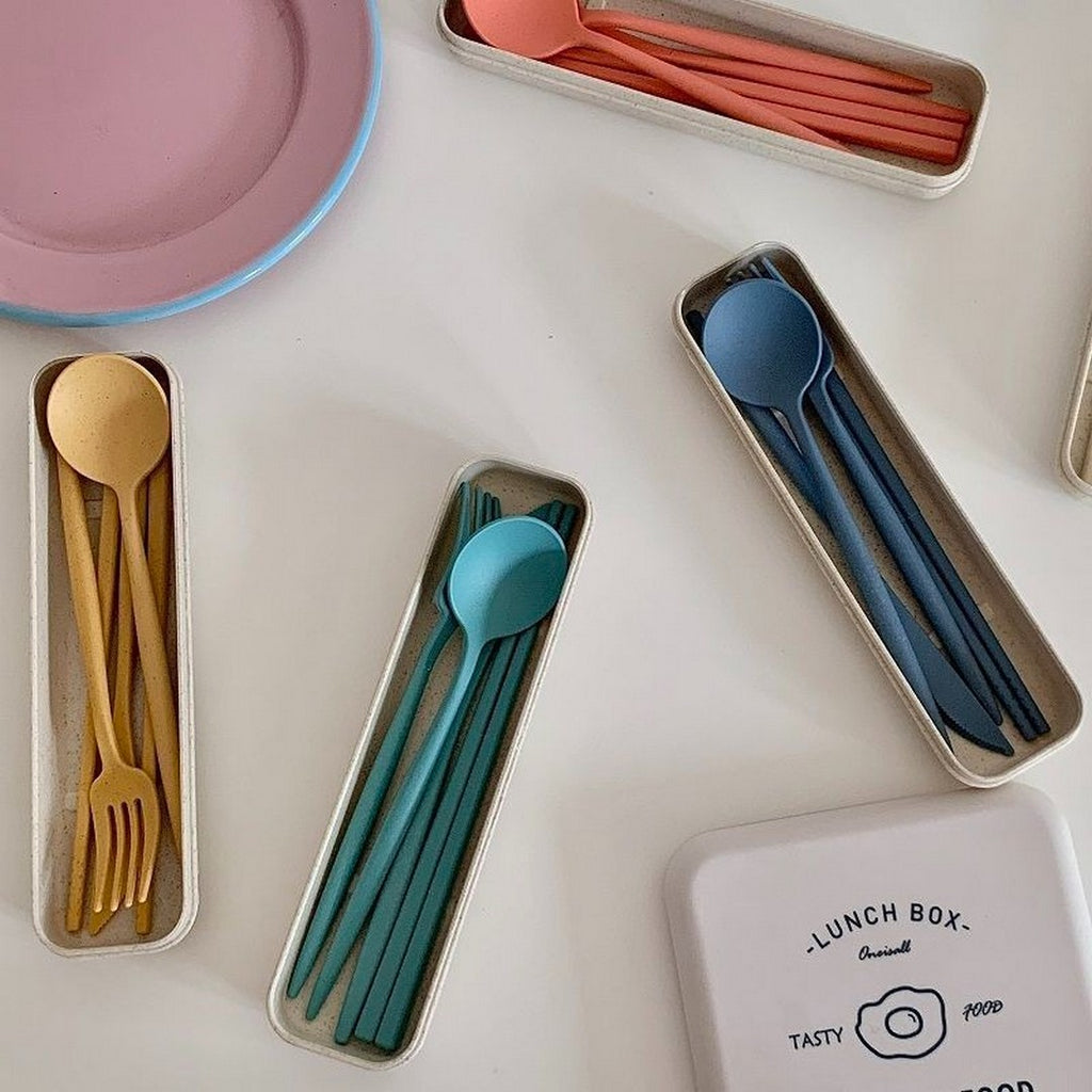 Portable Tableware Set With Chopsticks