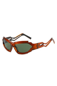 Orange Frame Green Lens