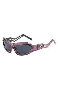 Purple Frame Black Lens