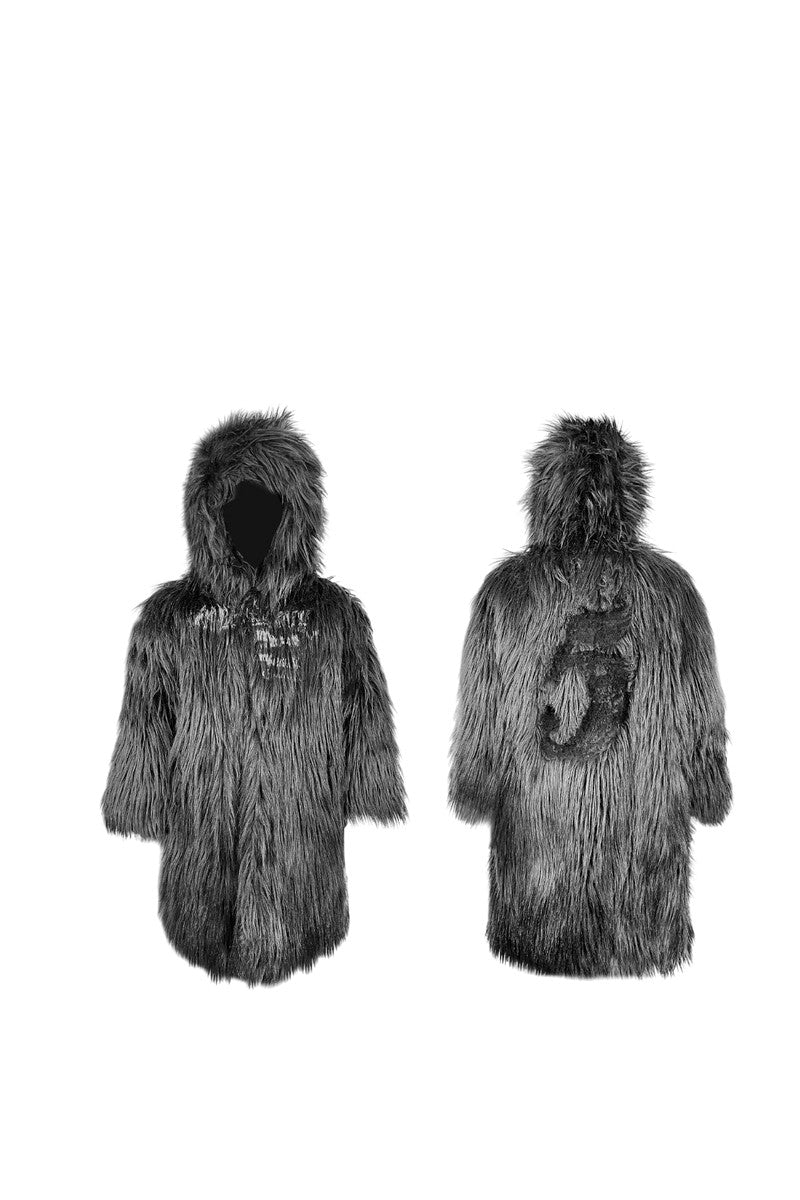 Burnt Devil Faux Fur Coat
