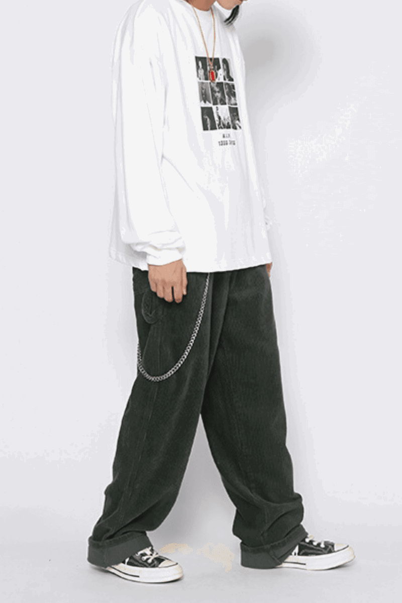 Corduroy Loose Trousers