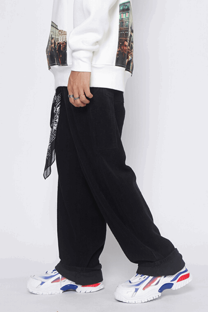 Corduroy Loose Trousers