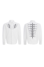 Embroidered Studded Spine Shirt