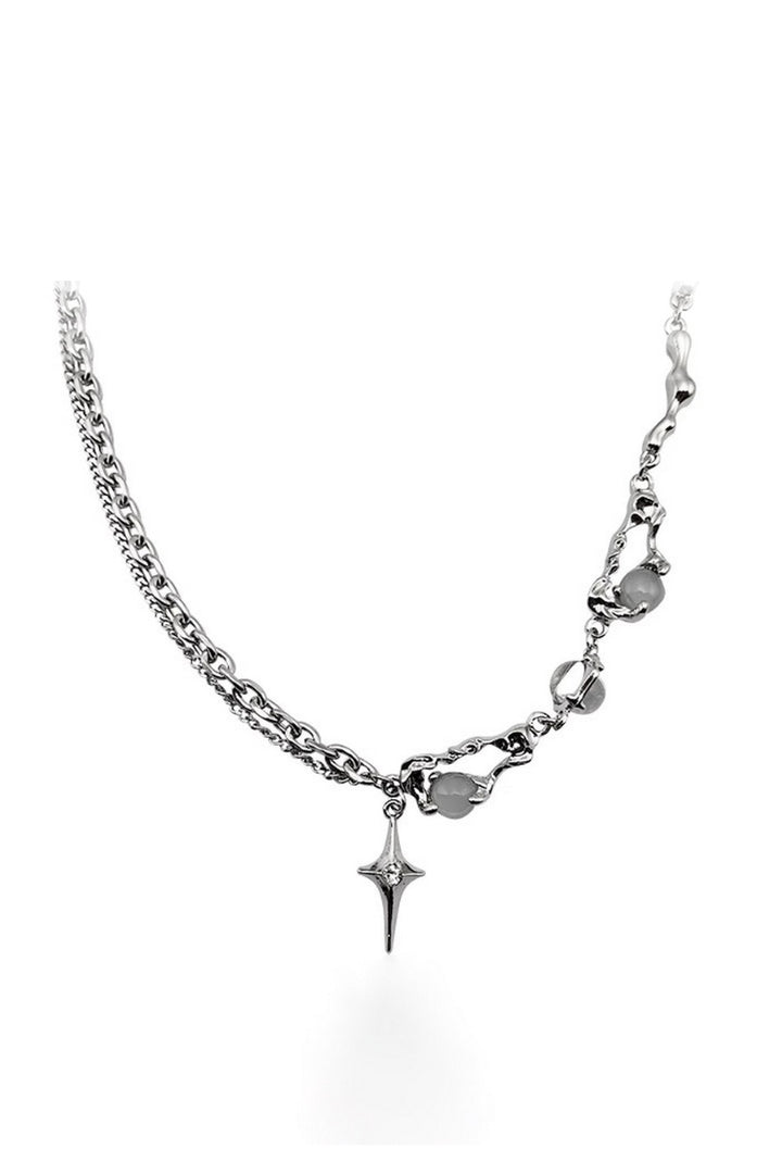 Moonstone Star Pendant Necklace
