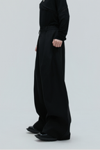 Striped Cinched Waist Trousers