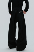 Striped Cinched Waist Trousers