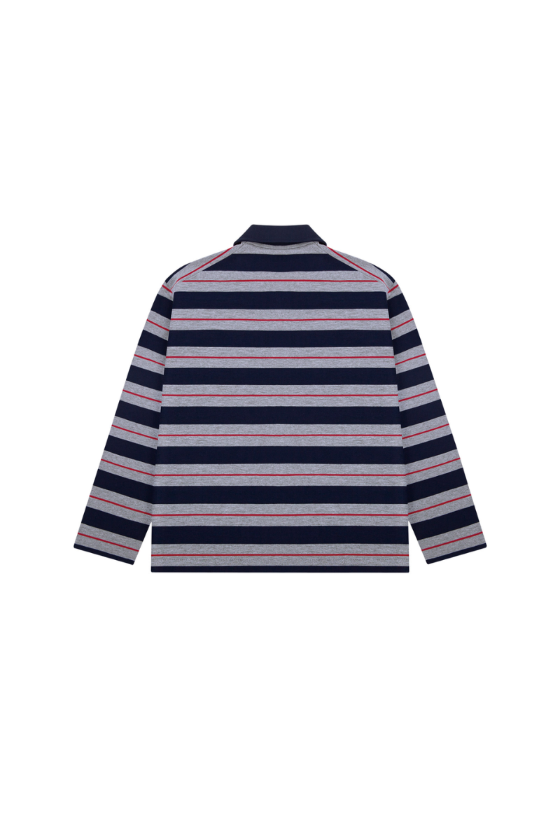 Heavyweight Striped Polo Tee