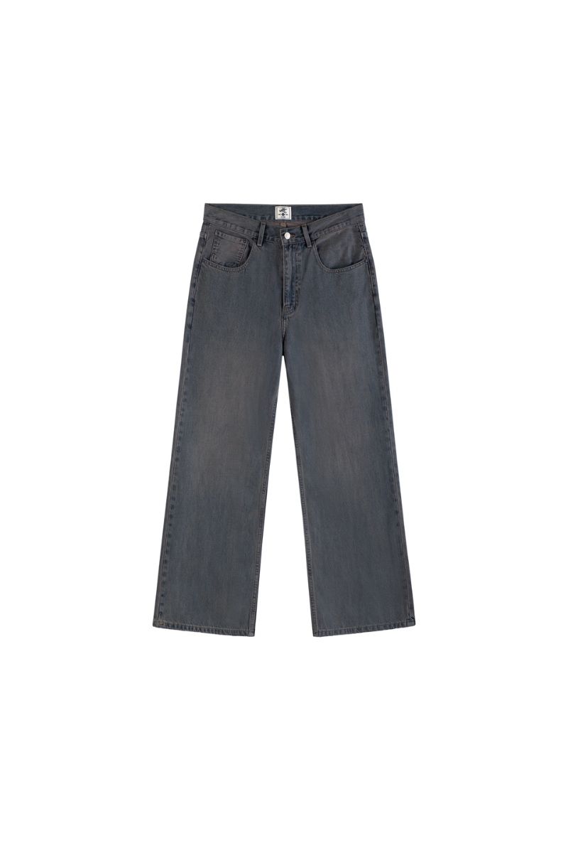 Vintage Washed Flare Jeans