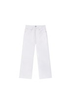 White Flare Washed Jeans