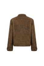 Studded Suede Crop Jacket — gallery