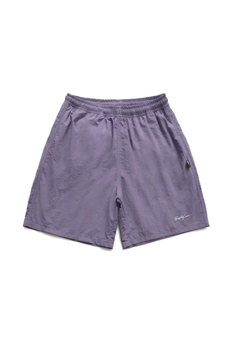 Quick-Dry Basketball Nylon Shorts — Light Purple front