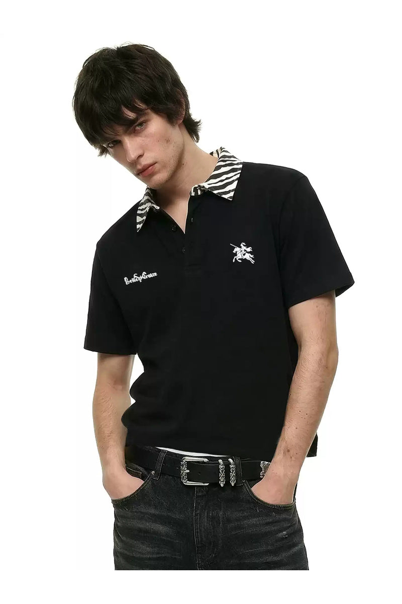 Zebra Fitted Polo Shirt — cover