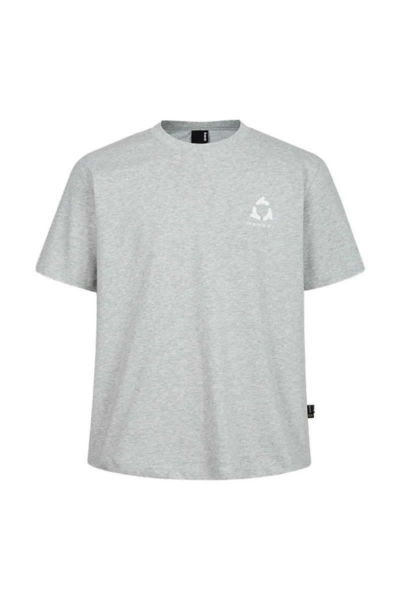 Sweat-Reactive Leopard Glow Tee — Heather Grey front