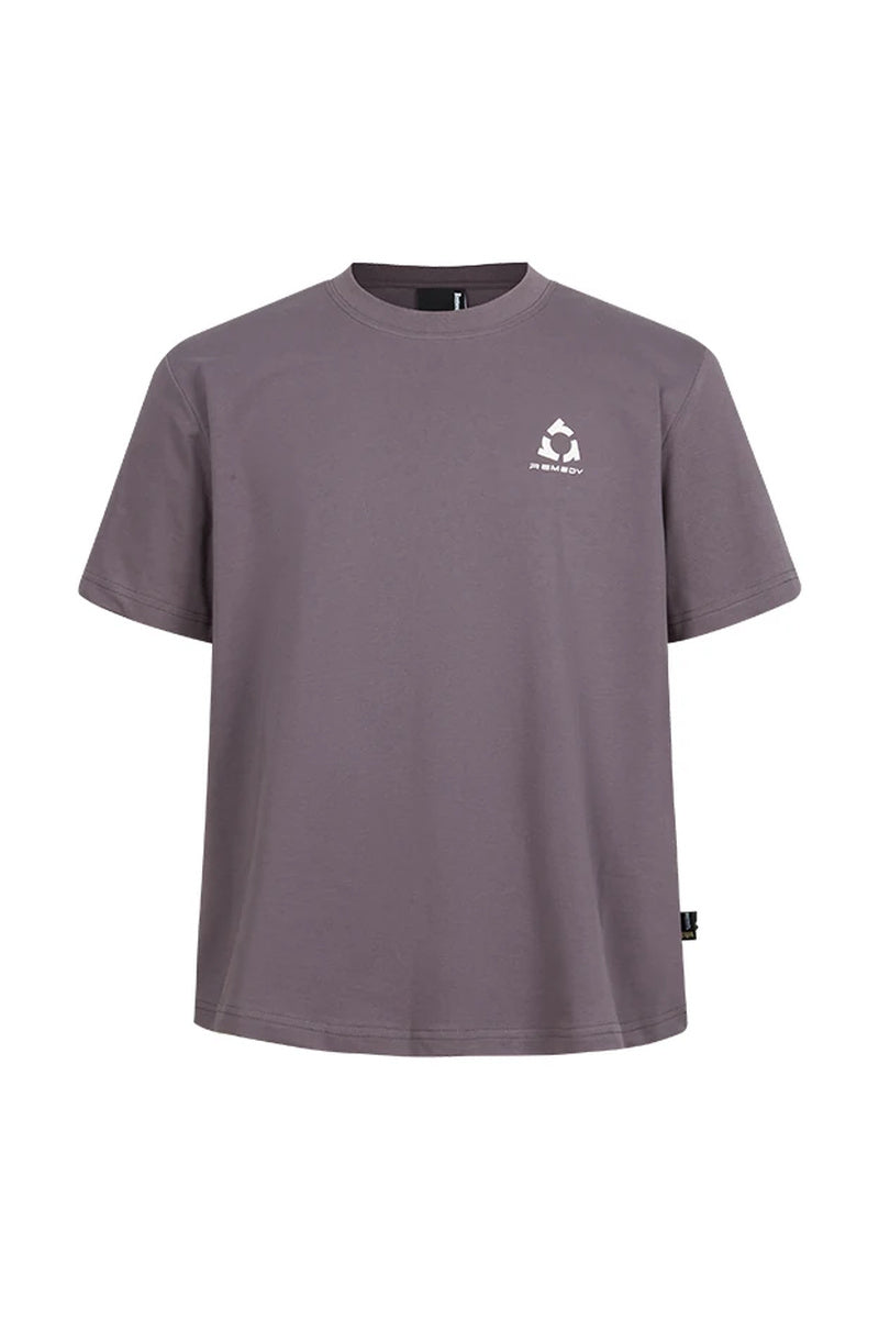 Sweat-Reactive Leopard Glow Tee — Dark Purple front