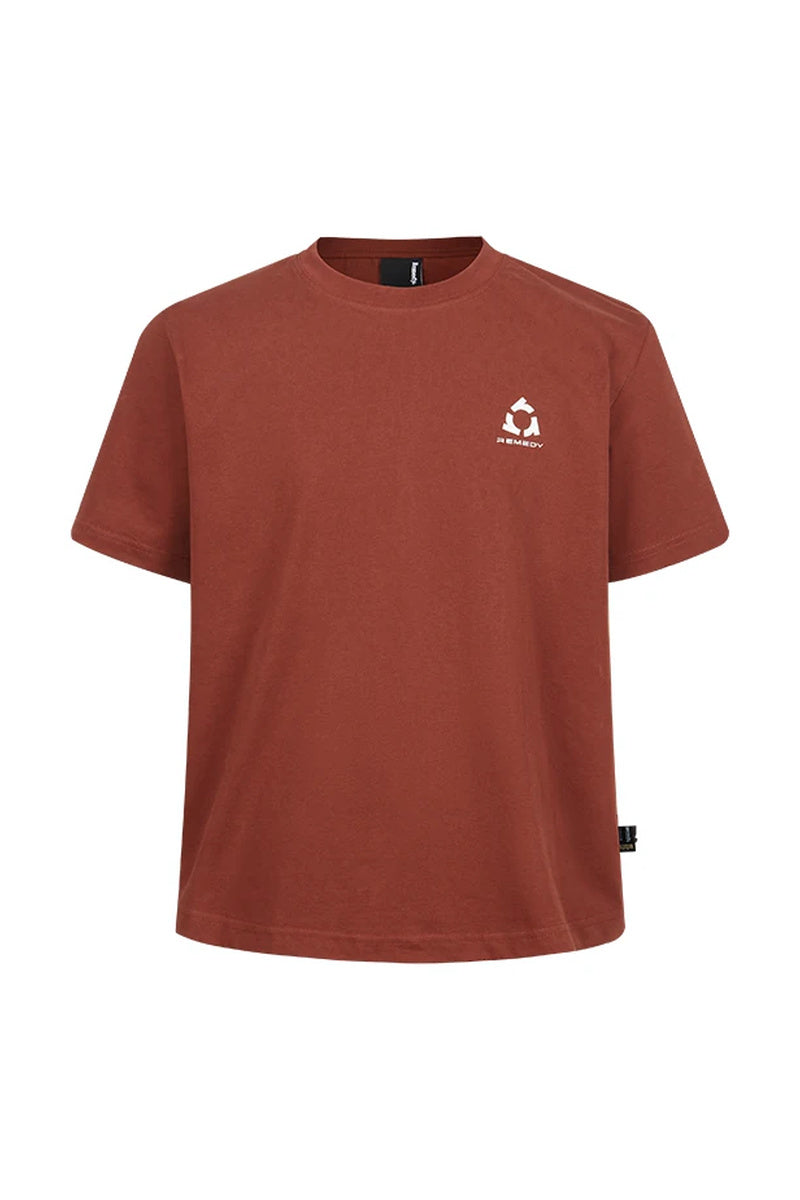 Sweat-Reactive Leopard Glow Tee — Caramel front