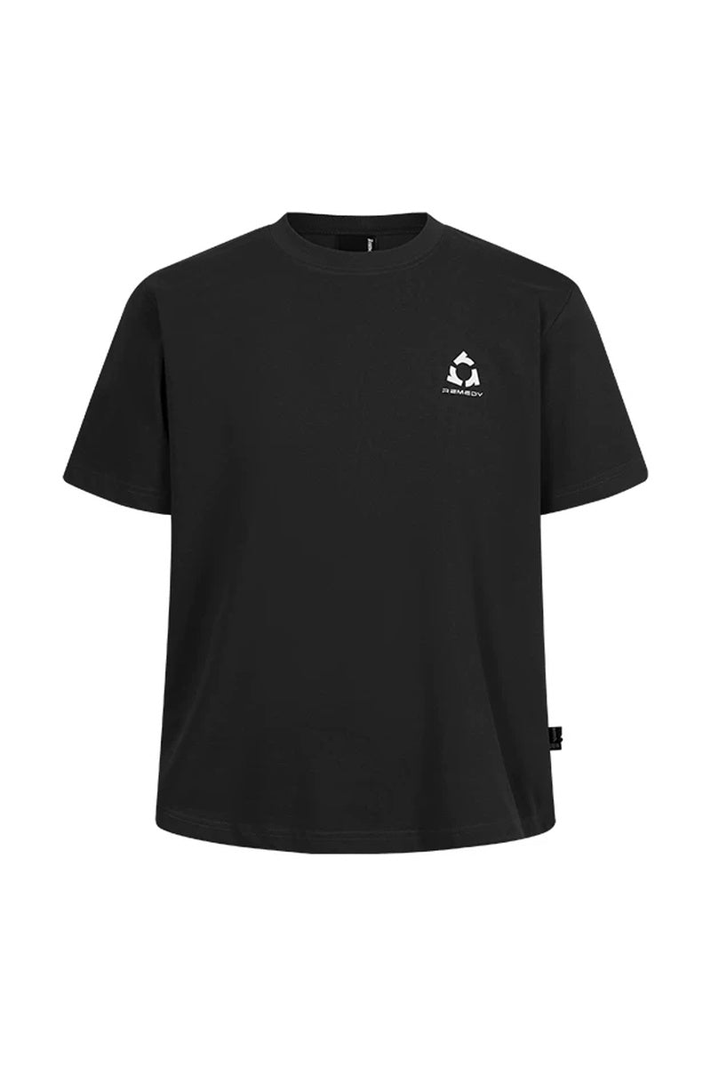 Sweat-Reactive Leopard Glow Tee — Black front