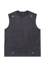 Sweat-Reactive Leopard Training Tank — Dark Grey front