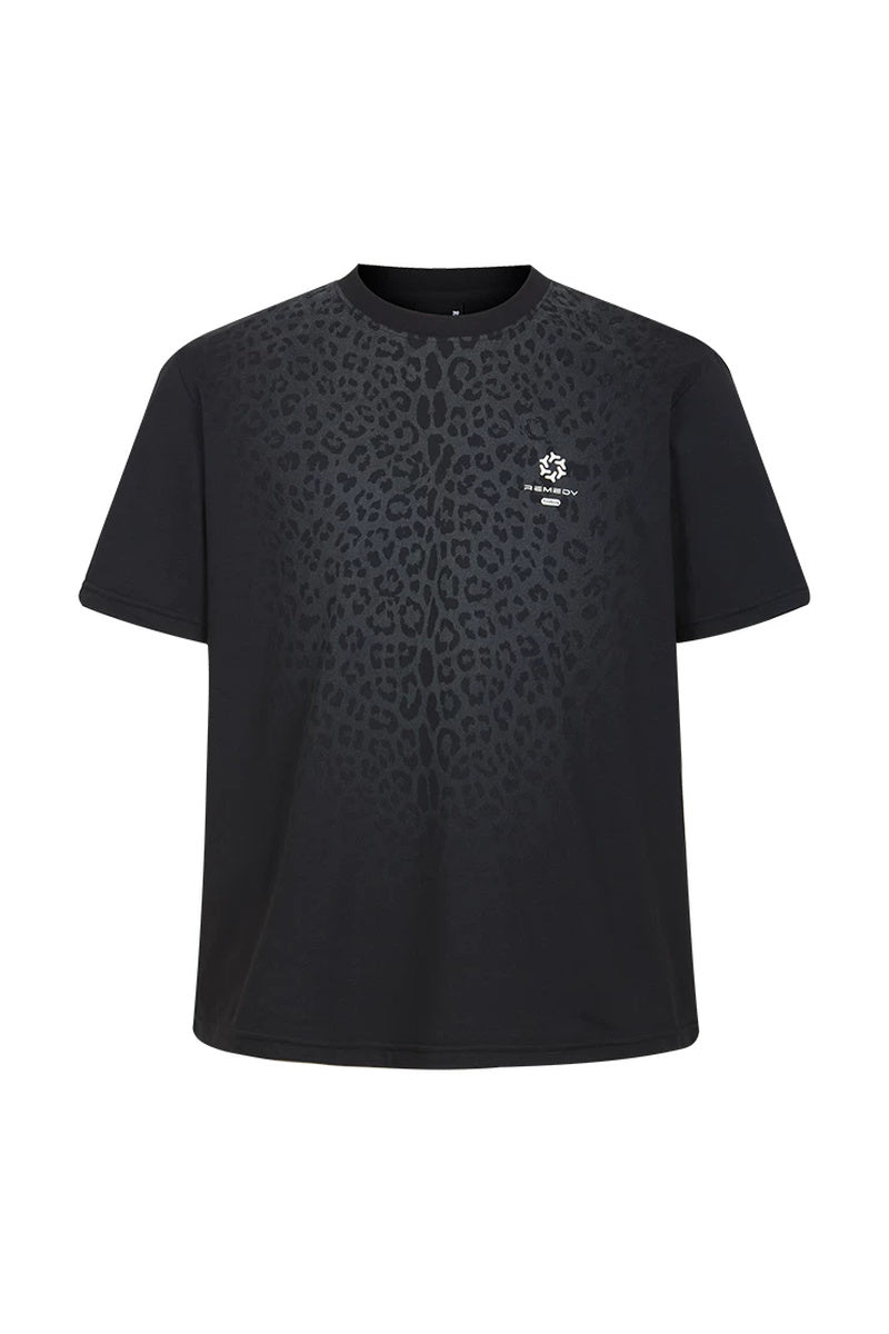 Reflective Leopard Mesh Tee