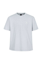 Reflective Leopard Mesh Tee — Light Purple front